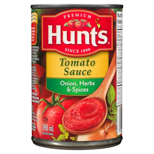 Hunt's Tomato Sauce With Onion Herbs & Spices 398 ml