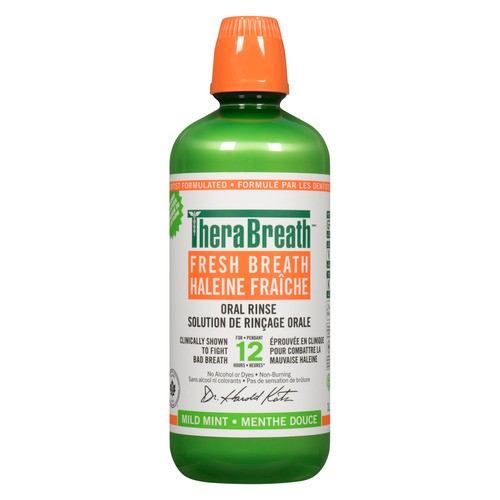 TheraBreath Oral Rinse Fresh Breath Mild Mint 1 L