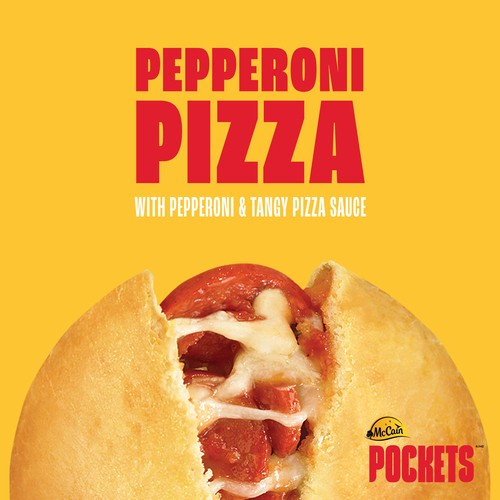 McCain Frozen Pizza Pockets Pepperoni 3 x 100 g