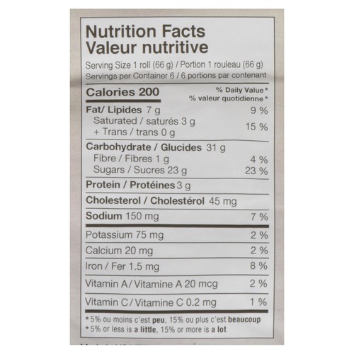 Top Dessert Black Forest Junior Rolls 6 Pack 397 g