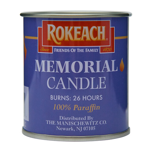Rokeach Memorial Candle 1 Pack