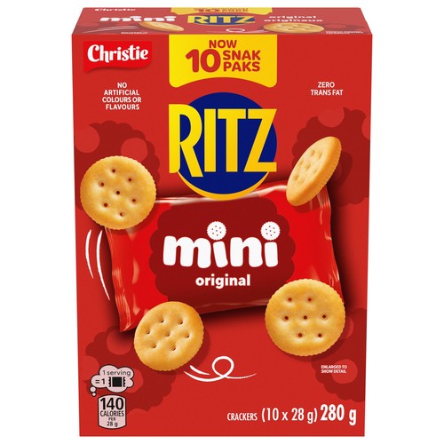 Ritz Crackers Mini Snack Pack Original 10 x 28 g
