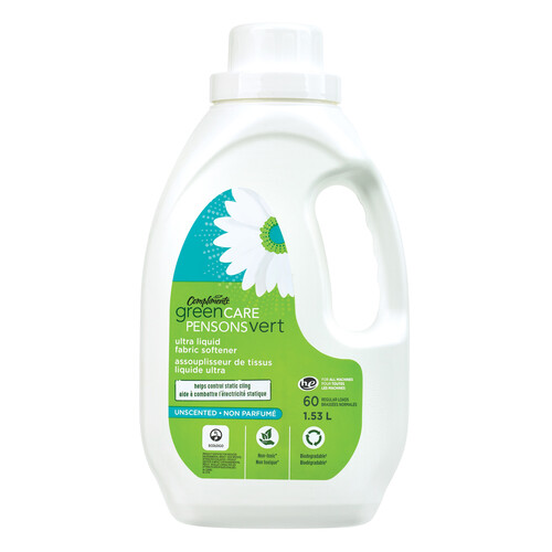 Compliments Green Care Ultra Liquid Unscented Fabric Softener 1.53 L