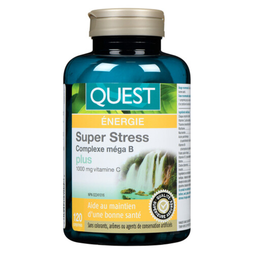 Quest Super Stress Mega B Complex Vitamins 120 EA - Voilà Online ...