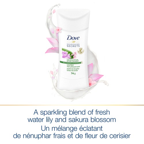 Dove Nourishing Secrets Antiperspirant Stick For Women Waterlily & Cherry Blossom 74 g