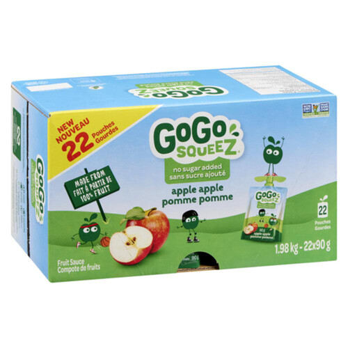 GoGo Squeez Fruit Sauce Apple Apple 22 x 90 g