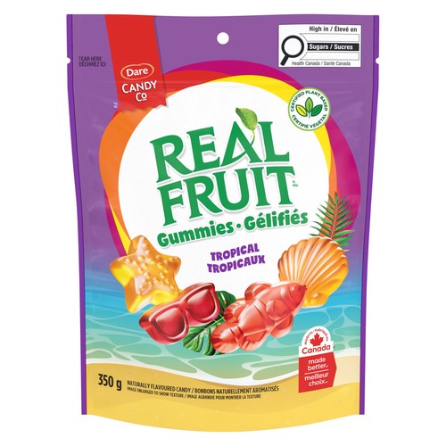 Dare Real Fruit Gummies Tropical 350 g