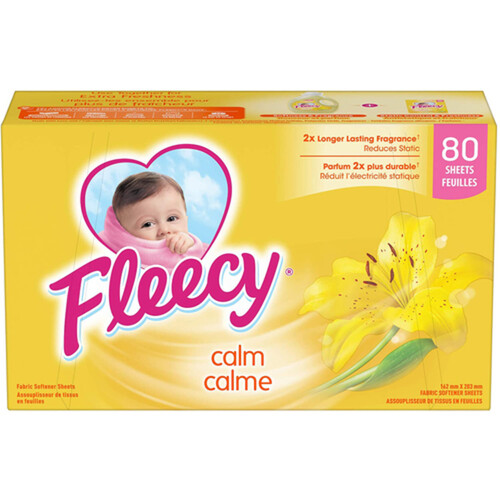 Fleecy Gentle Fabric Softener Vanilla 80 Sheets