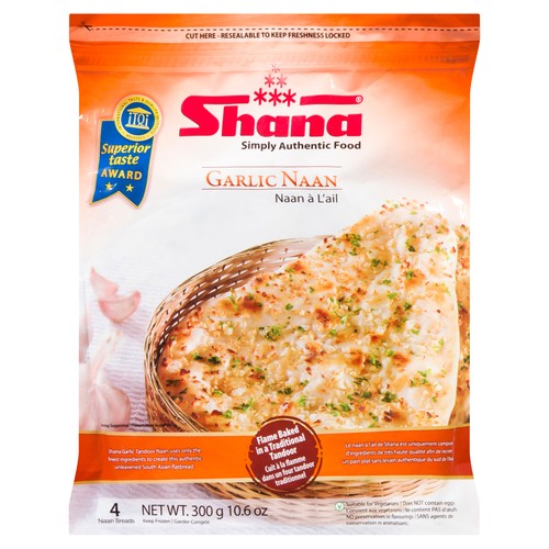 Shana Naan Garlic 300 g (frozen)
