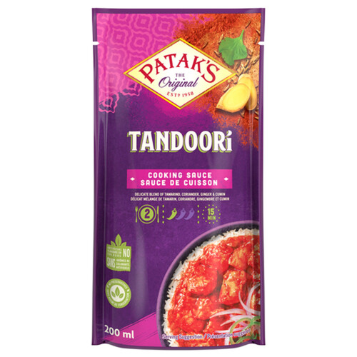 Patak's Tandoori Cooking Sauce For 2 200 ML