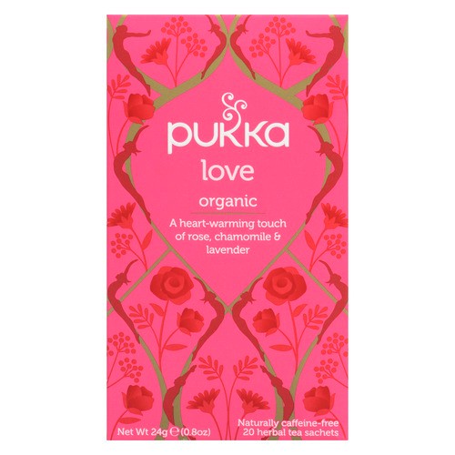 Pukka Herbs Love Organic Herbal Tea 20 Tea Bags