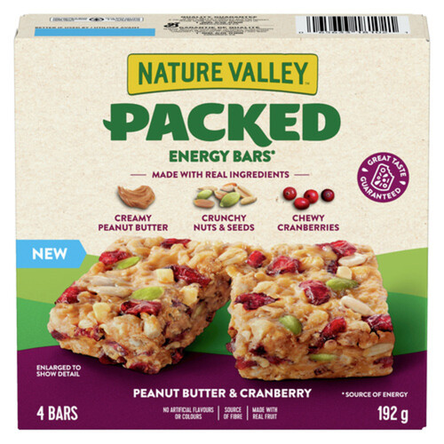 Nature Valley Energy Bar Peanut Butter & Cranberry 4 Pack 192 g