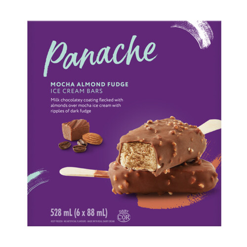 Panache Ice Cream Bars Mocha Almond Fudge 6 x 88 ml