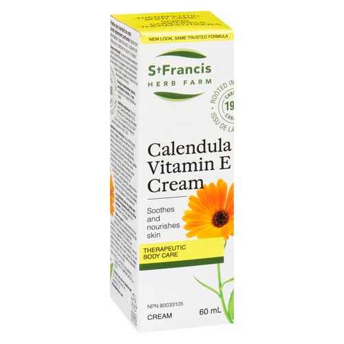 St. Francis Herb Farm Therapeutic Body Care Cream Calendula Vitamin E 60 ml