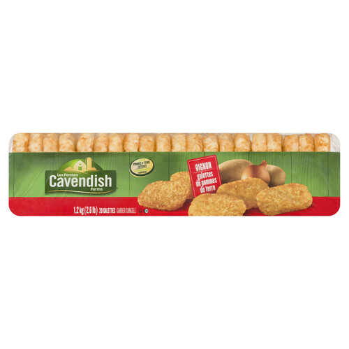 Cavendish Farms Frozen Onion Hash Brown Patties 20 Pack 1.2 kg