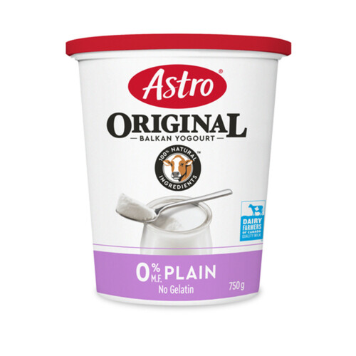 Astro Original Yogurt Plain Balkan 0% 750 g