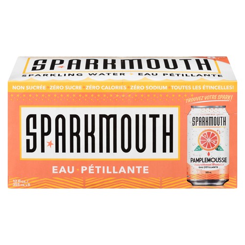 Sparkmouth Sparkling Water Grapefruit 8 x 355 ml (cans)
