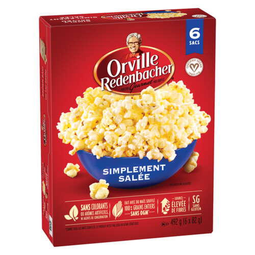 Orville Redenbacher Gluten-Free Popcorn Simply Salted 492 g