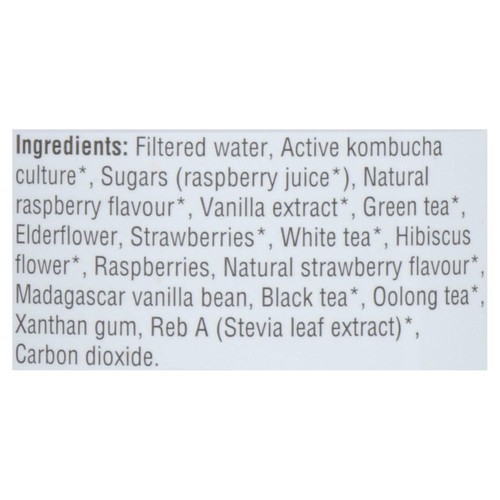 Rise Kombucha Tea Raspberry Vanilla 1 L