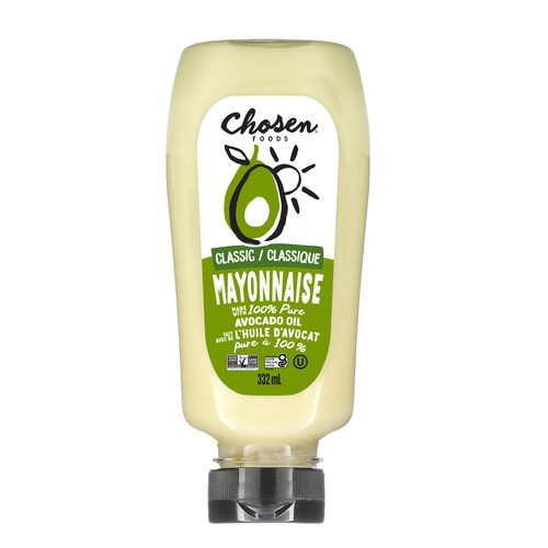 Chosen Foods Mayonnaise Classic Avocado Oil Squeeze Bottle 332 ml