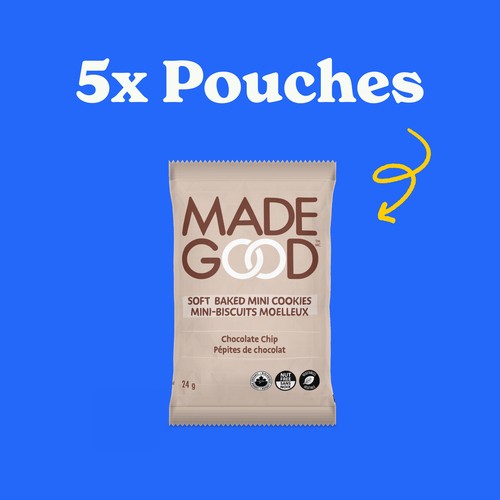 Made Good Organic Soft Baked Mini Cookies Chocolate Chip 5 x 24 g