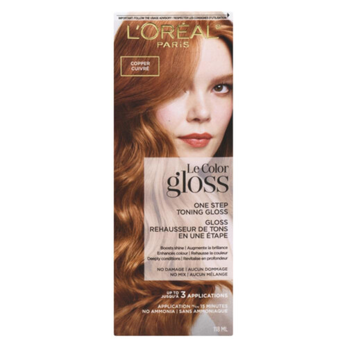 L'Oréal Le Color Gloss One Step Toning Gloss Copper 1 Pack Voilà