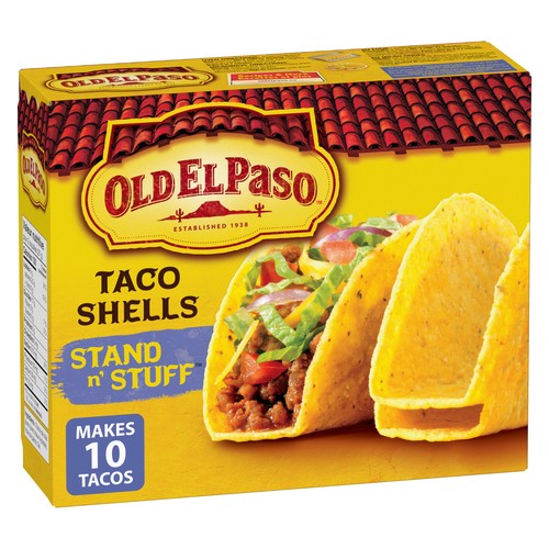 Old El Paso Gluten-Free Taco Shells Stand n' Stuff 10 Pack 133 g