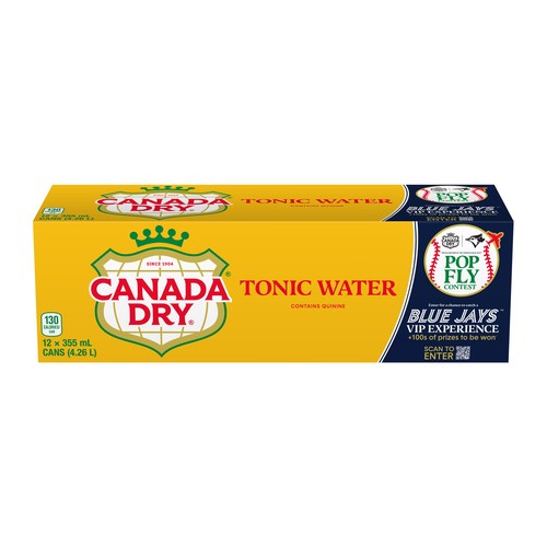 Canada Dry Soft Drink Tonic Water 12 x 355 ml (cans)