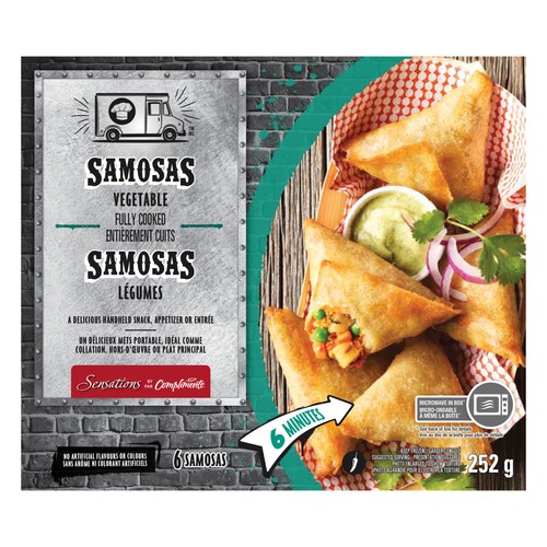 Sensations Frozen Vegetable Samosas 252 g