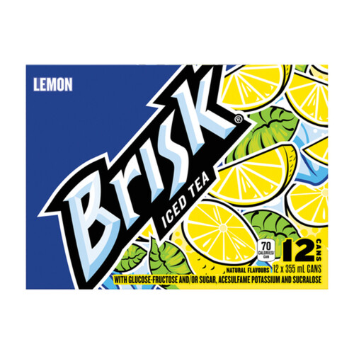 Lipton Brisk Iced Tea Lemon 12 x 355 ml (cans)