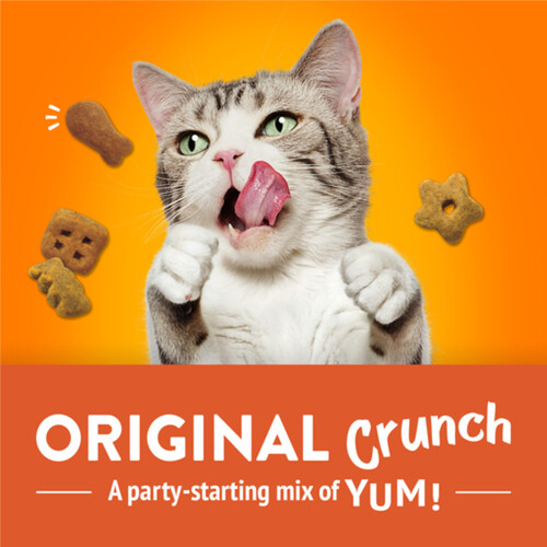 Friskies Cat Treats Party Mix Original Crunch Real Chicken 454 g