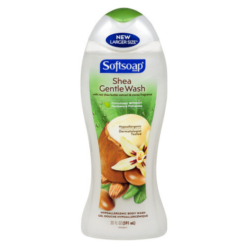 Softsoap Body Wash Hypoallergenic Gentle With Shea Butter & Cocoa 591 ml