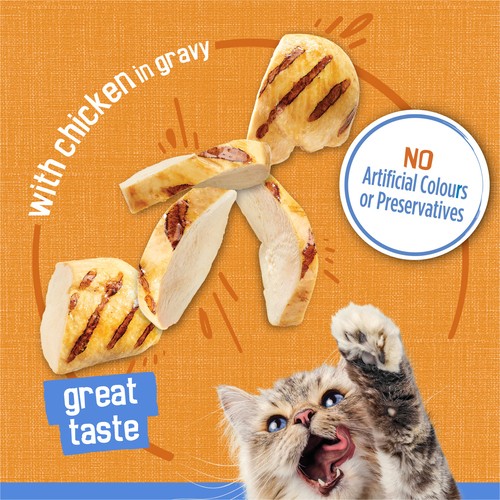 Friskies Shredded Wet Cat Food Chicken in Gravy 156 g