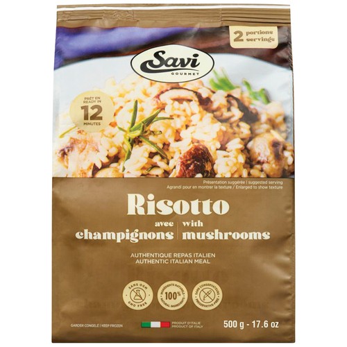 Savi Gourmet Frozen Ready Meals Risotto Mushrooms 500 g