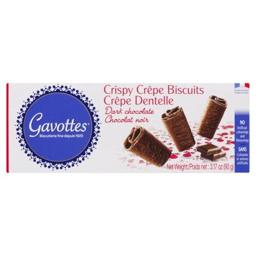 Gavottes Biscuits Crispy Crepe Dark Chocolate 90 g