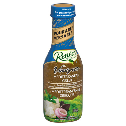 Renée’s Gourmet Salad Dressing Vinaigrette Mediterranean Greek 350 ml