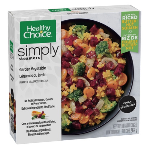 Healthy Choice Vegan Frozen Entrée Simply Steamers Garden Vegetable 262 g  