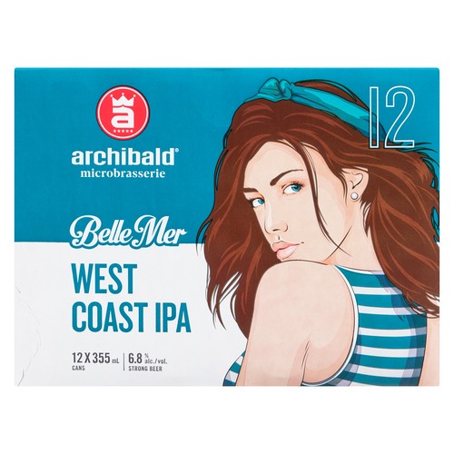 Archibald Belle Mer Beer 7.1% Alcohol 12 x 355 ml (cans)