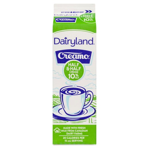 Dairyland 10% Cream Half & Half 1 L