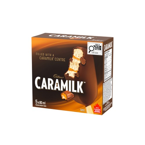 Cadbury Caramilk Frozen Dessert Bars 5 x 80 ml