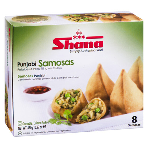 Shana Foods Frozen Punjabi Samosas 8 x 57.5 g