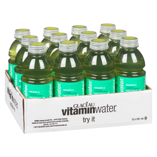 Glaceau Vitaminwater Packaged Water Serenit-E 12 x 591 ml (bottles)