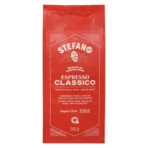 Stefano Faita Ground Coffee Espresso Classico Medium Roast 340 g