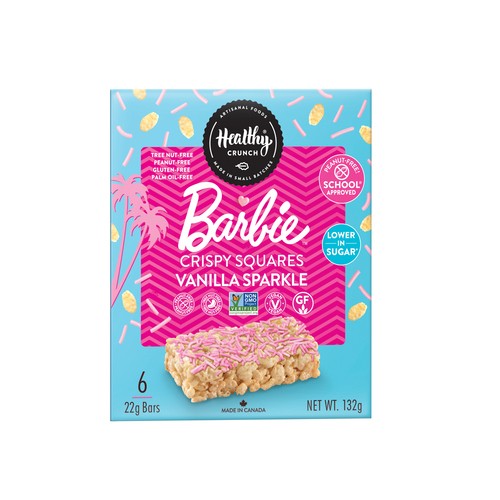 Healthy Crunch Crispy Squares Barbie Vanilla Sparkle 132 g
