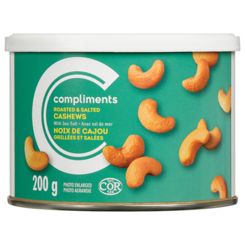 Compliments Cashews Roasted And Salted 200 g