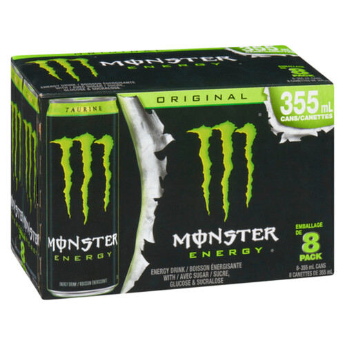 Monster Energy Drink Original 8 x 355 ml (cans)