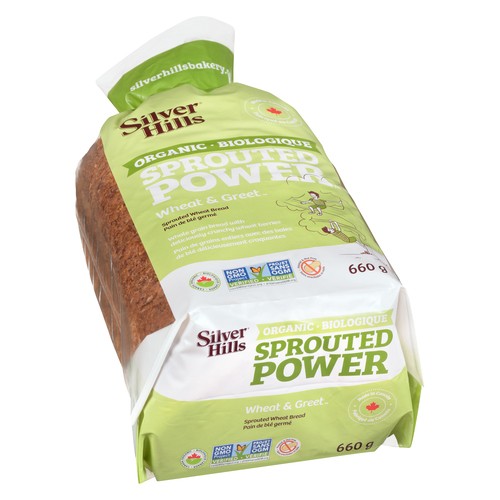 Silver Hills Organic Sprouted Wheat Bread Wheat & Greet 660 g