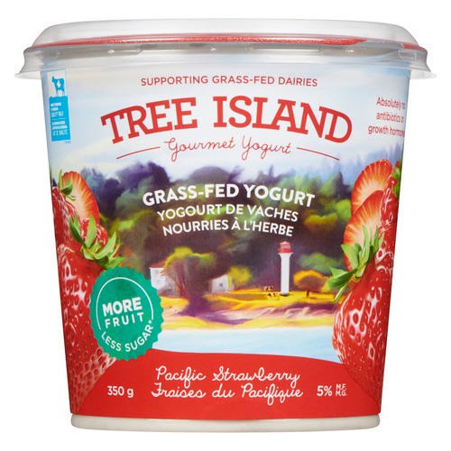 Tree Island Gourmet Yogurt Pacific Strawberry Yogurt 350 g
