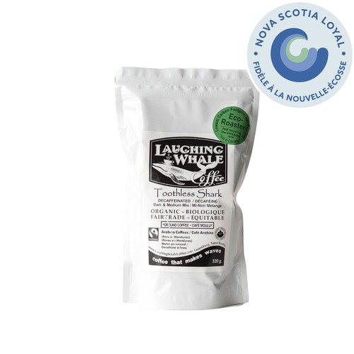 Laughing Whale Ground Coffee Toothless Shark Decaf 320 g