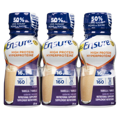 Ensure High Protein Nutritional Supplement Drink Vanilla 6 x 235 ml